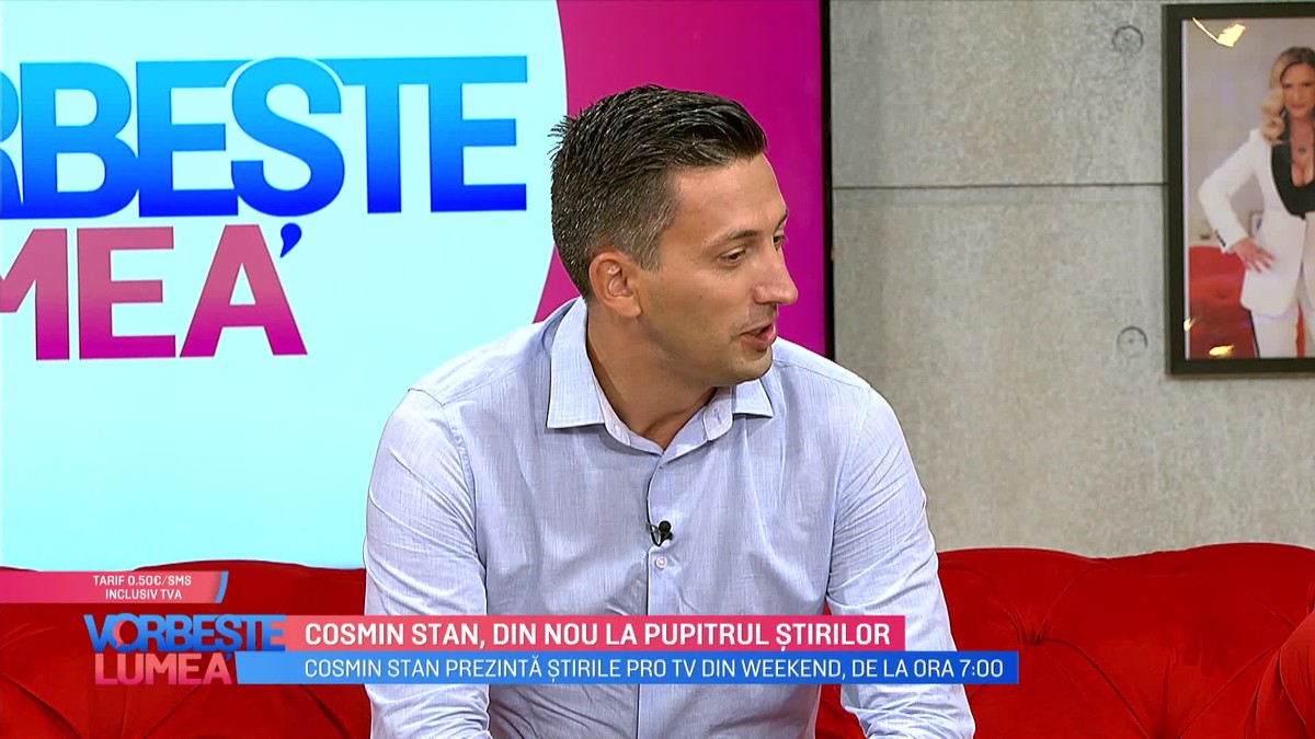 Cosmin Stan Din Noua La Pupitrul știrilor Pro Tv Vorbește Lumea